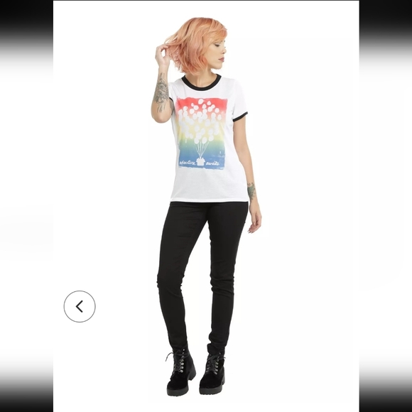 Disney Up Adventure Awaits Girls Ringer T-Shirt - Picture 3 of 3